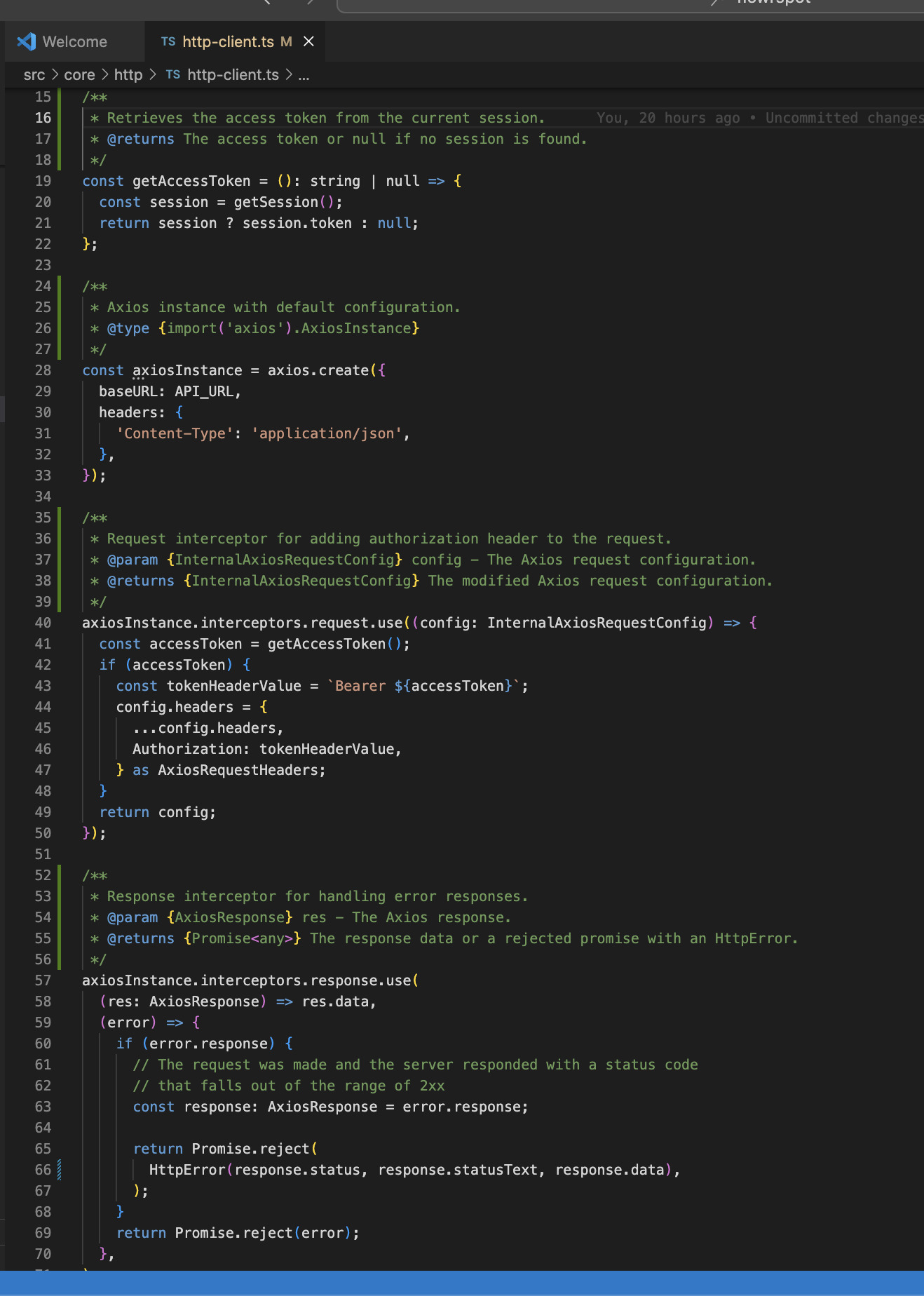 Example 26: Code Documented with Comments Using GitHub Copilot 