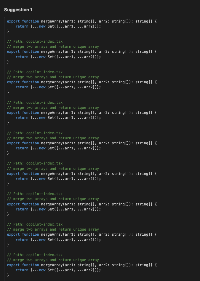Example 33: Redundant Repetition of Single Function 